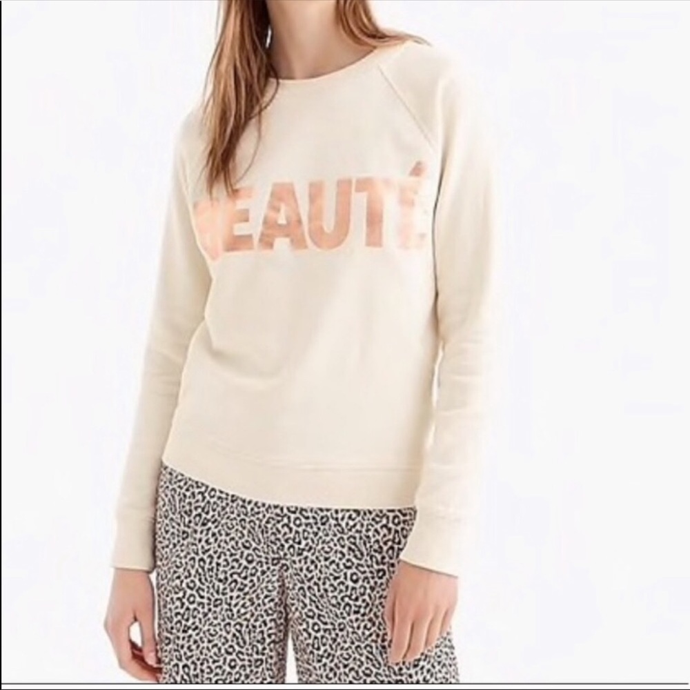 NWT J. Crew Beauté/Beauty Crewneck Sweatshirt